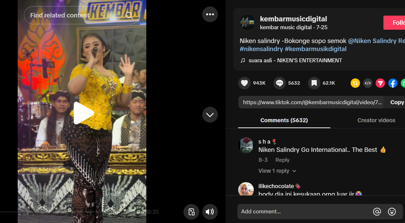 Niken Salindry Bokong Semong